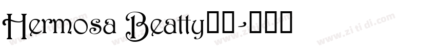 Hermosa Beatty字体字体转换